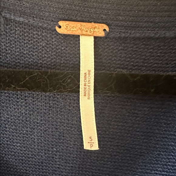 Free People Deep Blue Knit Top - Picture 3 of 5